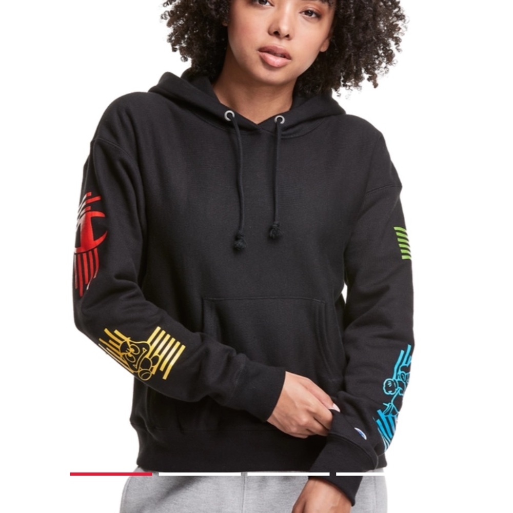 Women's Reverse Weave Hoodie, Mario Spiny & Goomba
